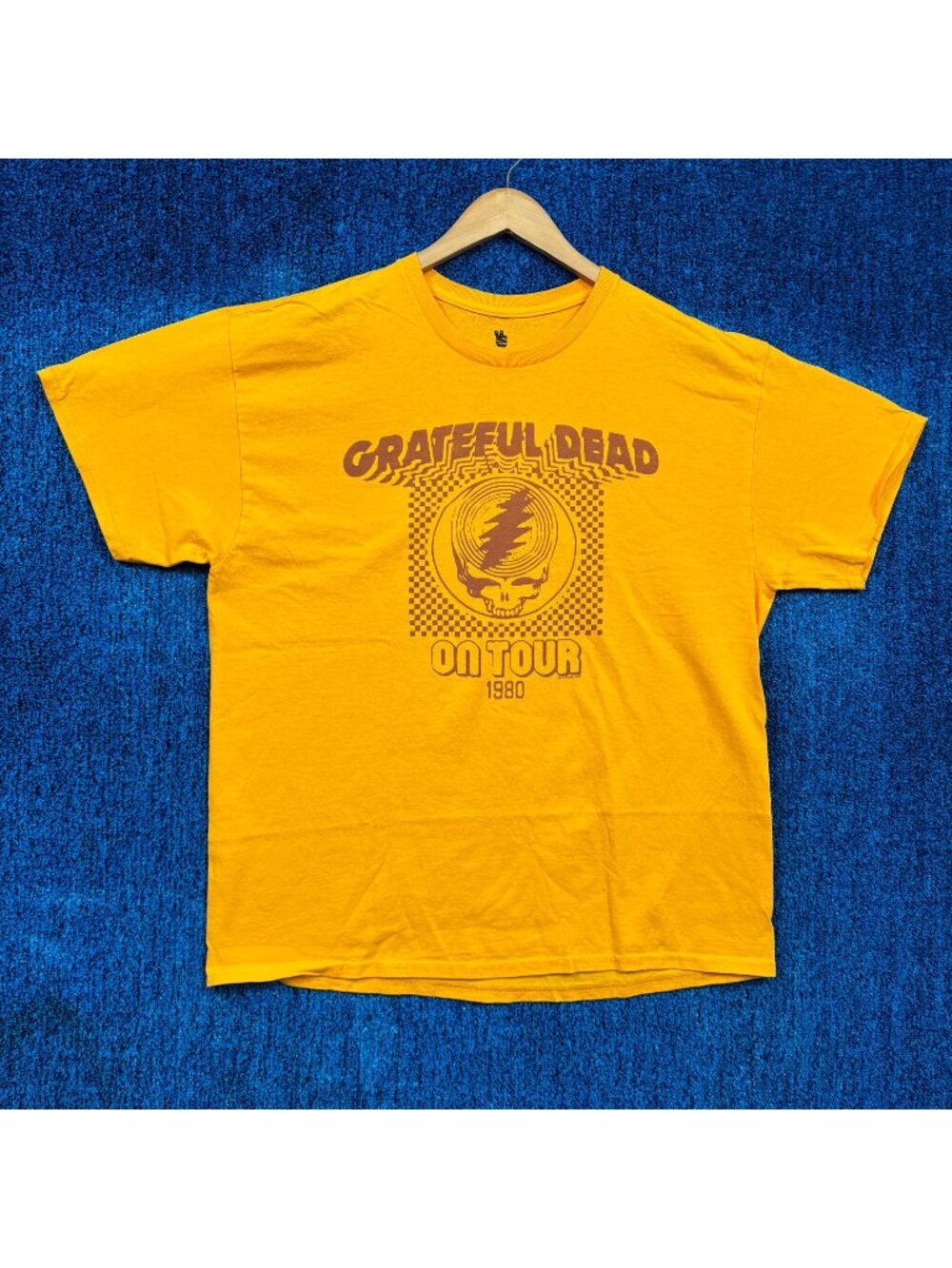 Grateful Dead On Tour 1980 Steal Your Face Baggy Rock Tee L